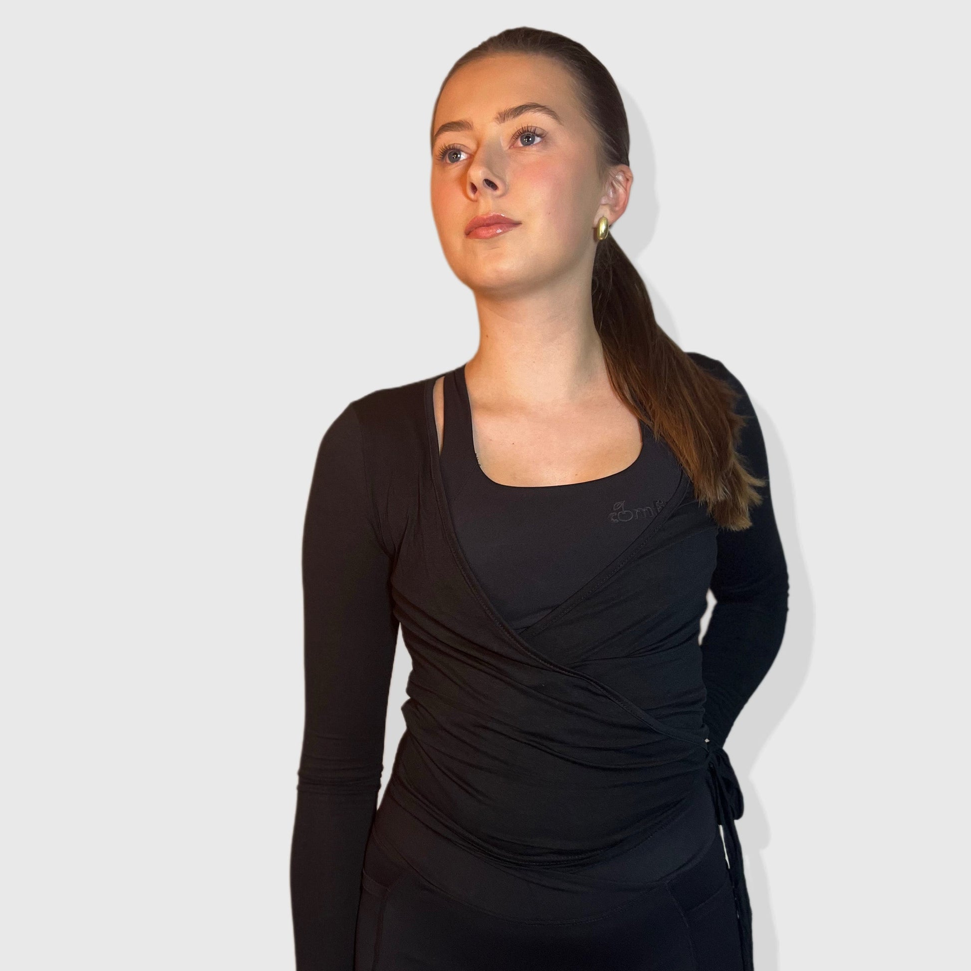 Black Wrap top